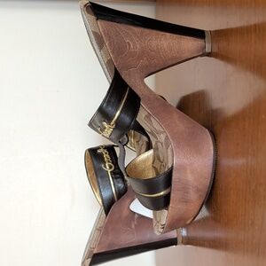 Coach Black and Brown Platform Heels